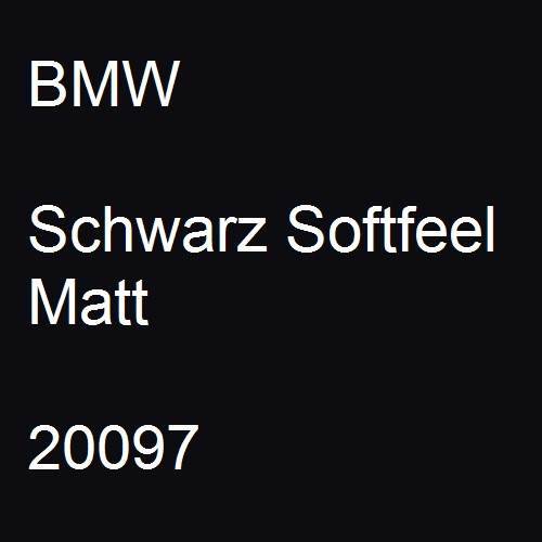 BMW, Schwarz Softfeel Matt, 20097.